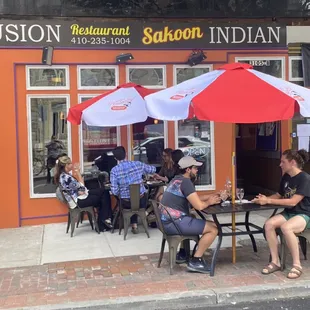 pizza, outside