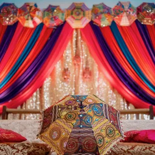 Bay Area Indian Wedding Decorations - Sangeet Decor in Fremont