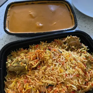 Paneer Butter Masala &amp; Chicken Dum Biryani