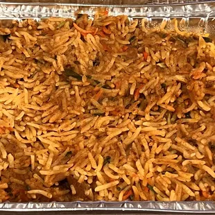 3/2/2022 item in 4 person non-veg family meal: upgraded to Lamb Dum Biryani