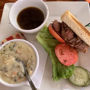 1/2 brisket &amp; wild rice soup