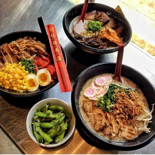 Dine In Ramen Bowls &amp; Edamame