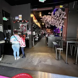 Steel Prison Seating and Plastic Picnic bowls with a small portion that doesn't taste good, No Service for $15 a serving...
