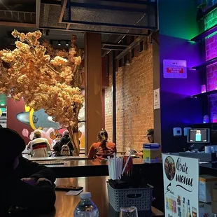 Bar area in front of kitchen