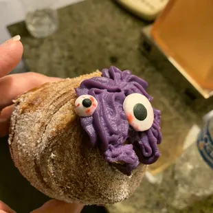 Filled with ube cream. Happy Halloween.