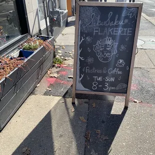 Entrance to a very small shop.