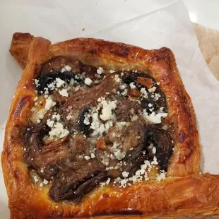 Mushroom truffle croissant