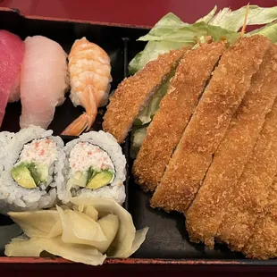 Sushi Tonkatsu Combo