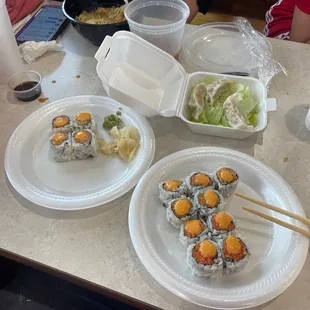 Our &quot;dine-in order&quot;.  Really bad look.