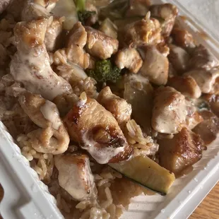 Teriyaki chicken hibachi
