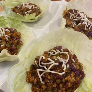 Chicken lettuce wrap
