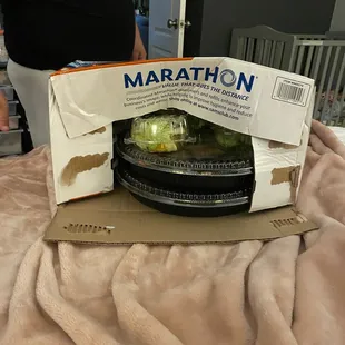 Toilet paper box delivery service!  Who does this?!