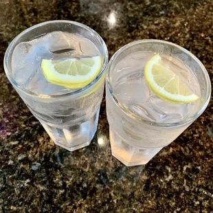 Water with lemon