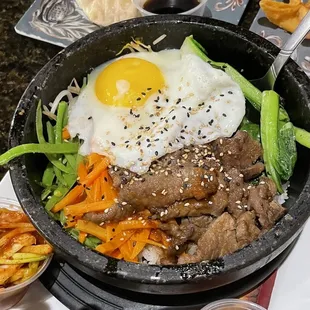 Bibimbap... this Korean dish is absolutely delicious!