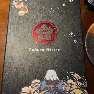 Menu cover