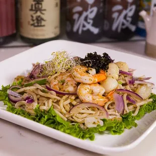 Seafood Yaki Udon
