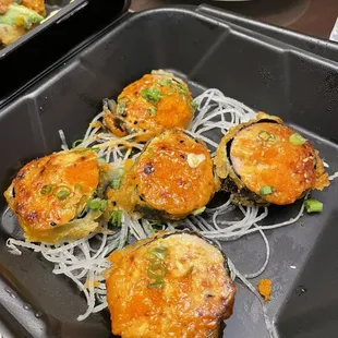 a close up of a plate of food
