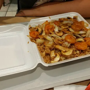 Teriyaki Shrimp at Sakura Express