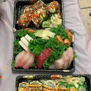 sushi and sashimi, food, sushi, sashimi