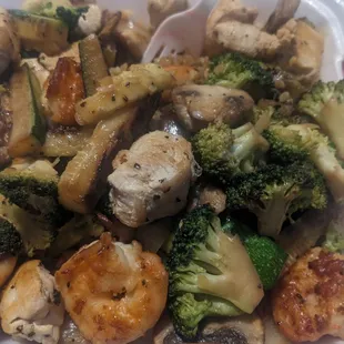 Chicken &amp; Shrimp Combo, Hibachi