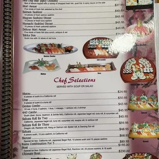 Sashimi and Combos