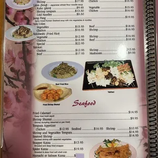 Dishes and Seafood
