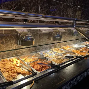 a variety of food items