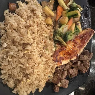 Scallops and Steak Hibachi Combo