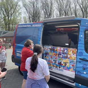 One of my trucks serving ice cream