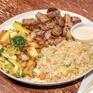 a plate of food