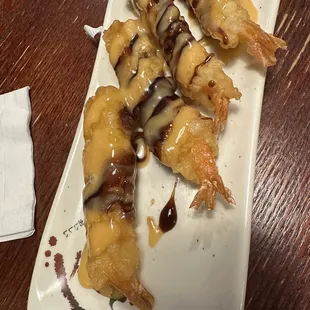 Tempura shrimp appetizer