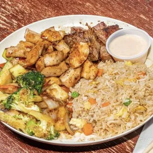 a plate of food