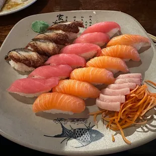 Sushi and sashimi