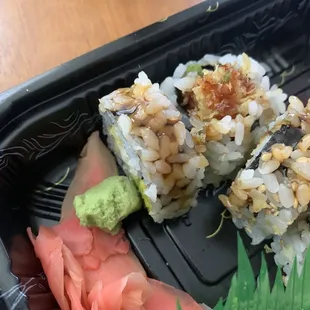 Shrimp tempura roll absolutely tiny