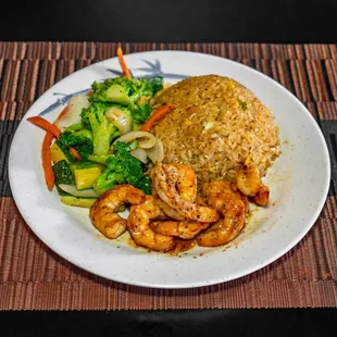 Garlic Shrimp Lunch