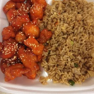 Sesame chicken $5.00