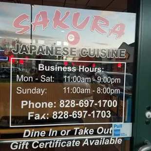business hours and hours