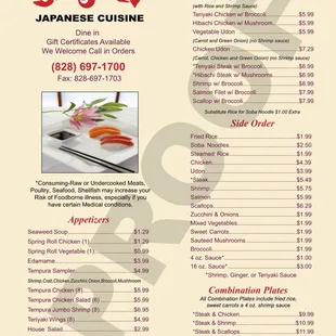 I know that some other customers have been looking for a menu! Here is the first bit, I will be uploading another soon!