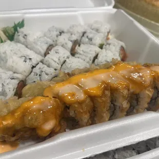 Hurricane Roll, Spicy Tuna Roll, Philadelphia Roll