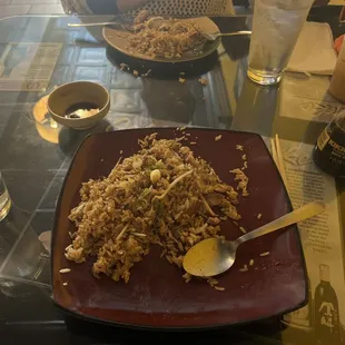 Teriyaki fried rice and smoked salmon roll! YUMMY!