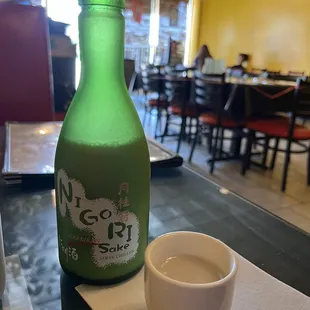 Cold Sake.. I enjoyed this, it's like a sharp, clean milk