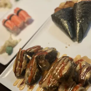 a variety of sushi