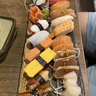 Sushi dinner plus some chef recommendations