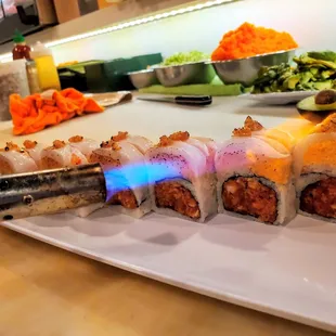 sashimi, sushi, sushi and sashimi, food