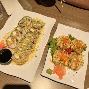 Left: Bubba Roll Special, Right: Joyce Roll Special