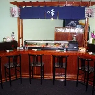 A cell phone picture of the sushi bar at Sakura Japanese Restaurant - Sushi / Bar / Grill in Franklin, TN