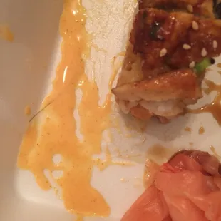 Order some sushi to go and there was a strand of hair in it!
