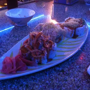A plate of some the best sushi in Hickory!