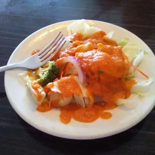 Ginger dressed salad