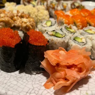 Flying fish roe roll